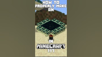 How to Properly Make an End Portal in Minecraft 1.21 #shorts