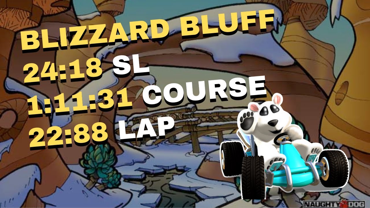 CTR - Blizzard Bluff - Slow Char. - 24''18 SL, 1'11''31 Course & 22''88 Lap