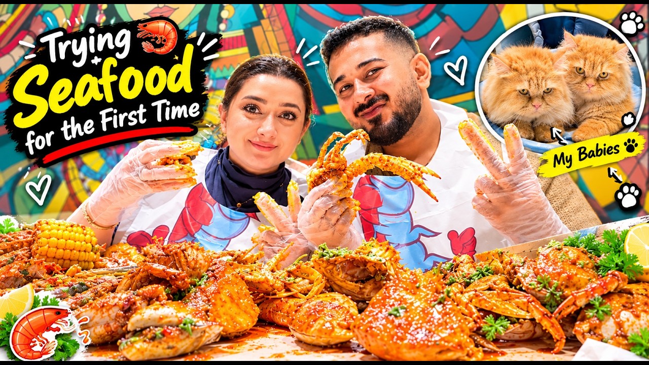 Trying Seafood for the First Time 🦐 || My Babies’ Grooming Day ❤️