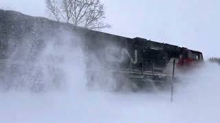 A447 kicking up powder in Little Chute, Wi