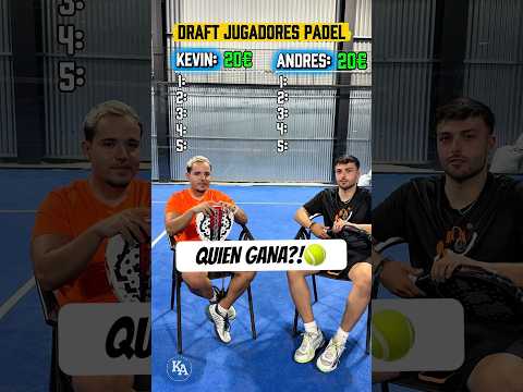 Draft Jugadores de pádel 🎾 ¿Quién gana? #shorts #padel