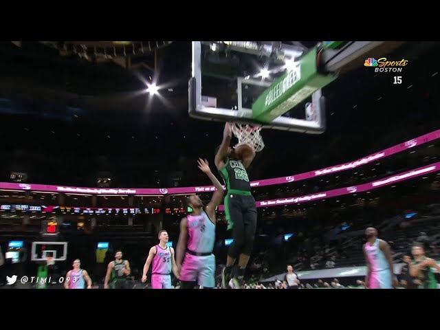 Aaron Nesmith with a dunk vs the Miami Heat