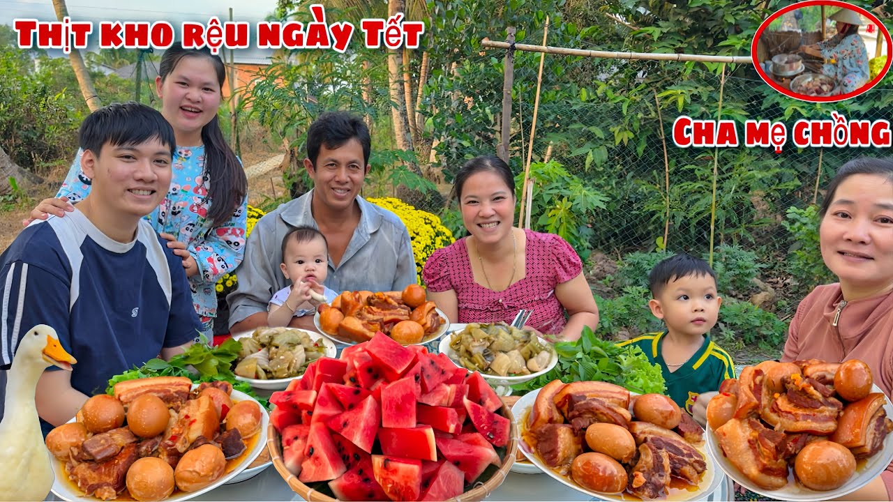 Cha Mẹ Chồng Vui Mừng Khi Con Dâu Nấu Thịt Kho Rệu Dưa Cải Muối Chua Ăn Ngày Tết