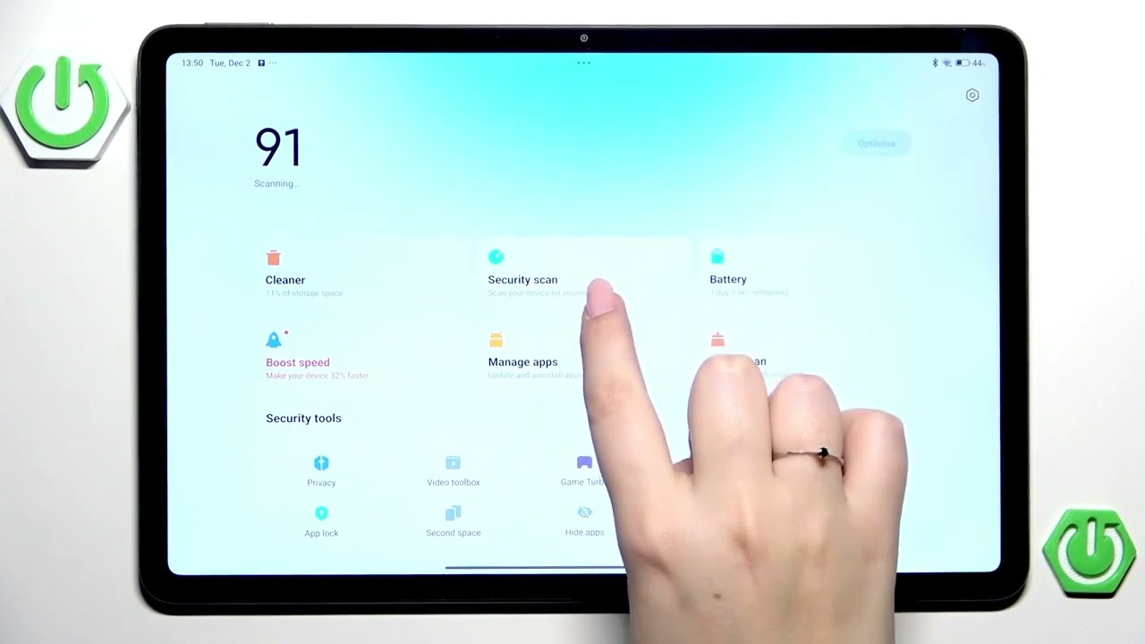 Comment faire un scan antivirus (virus scan) sur POCO Pad M1