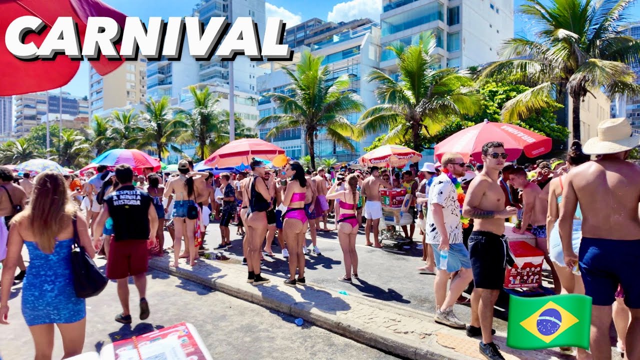 🇧🇷 Leblon Carnaval Street Party | Rio De Janeiro Brazil | Bloco Party 4K