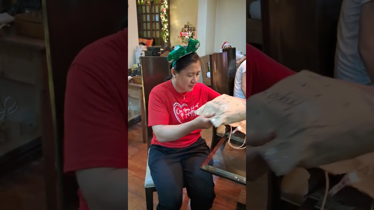 Christmas Party Gift Video Reaction 🥰😂🤣