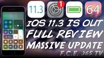 iOS 11.3 RELEASED! MASSIVE UPDATE From Apple! (iOS 11.3 Features REVIEW)