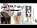 Dining Room Challenge~Decorating on a budget~Thrift Store Shopping~ Room Challenge on a Budget