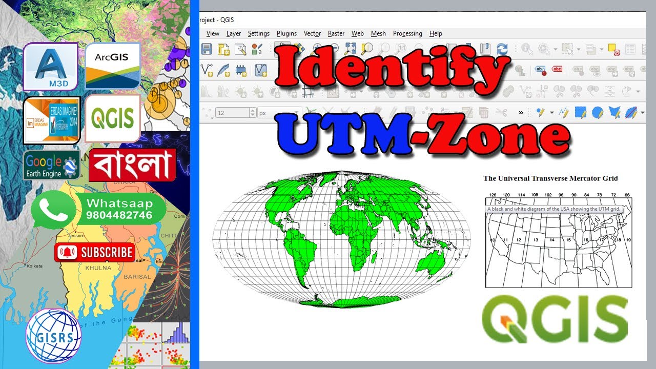 How To Determine UTM Zone Using QGIS Convert WSG 84 And UTM How To Determine UTM Zone Using QGIS Convert WSG 84 And UTM