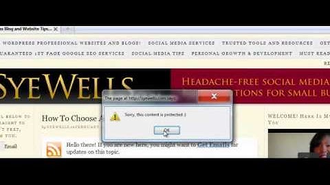 A simple way to protect and secure your blog content