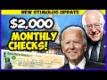 *NEW!* $2,000 STIMULUS CHECKS APPROVED!? MONTHLY $1400 Third Stimulus Check Update Stimulus Package