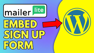 How To Embed MailerLite Sign Up Form In WordPress