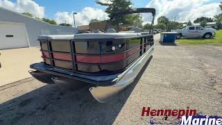 2026 Bentley Legacy 223 Swingback Black & Burgandy Blackout Sport Triple Log Pontoon Hennepin Marine