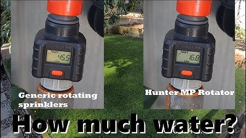 Hunter MP Rotator sprinkler test - How much water do they use?