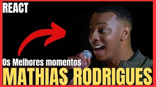 MATHIAS RODRIGUES - Os Melhores Momentos - VOCAL COACH REACTION