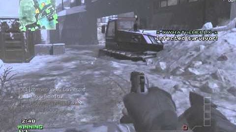 random throwing knife mw3 infected