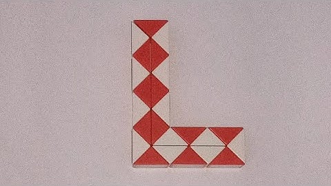 Make a Alphabet L with Snake Cube