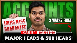 Major Headings and Sub headings | DAY 02 | 3 Marks Fixed in Class 12 Accounts Board exam 2026 screenshot 5