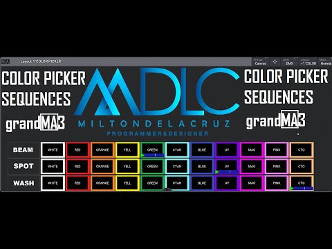Color Picker Sequences - grandMA3 (ENGLISH VERSION)