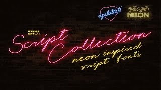 Night Light: The Neon Script Fonts Font Free Download