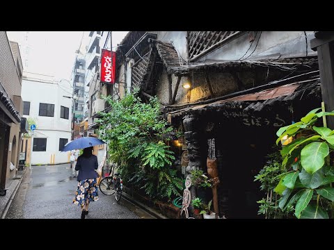 ゲリラ豪雨の神保町を散歩【4K東京街歩き】Japan Tokyo 4K rain walking tour/Jimbocho