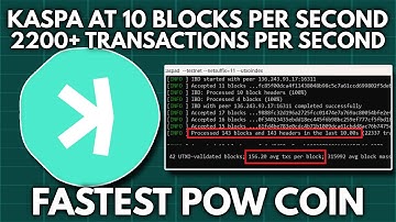 Rusty Kaspa Testnet Is Live At 10 Blocks Per Second (2200+ Transaction per second)