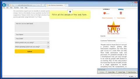 Automation Anywhere Web Automation demo