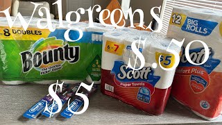 How I paid $.50 for paper products from Walgreens!