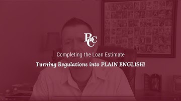 Completing the Loan Estimate