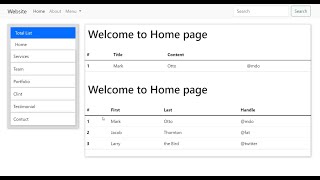 table create using bootstrap || by mithun sarker