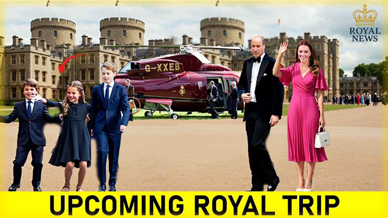 The First Overseas Trip Of George, Charlotte And Louis With Parents Catherine And William