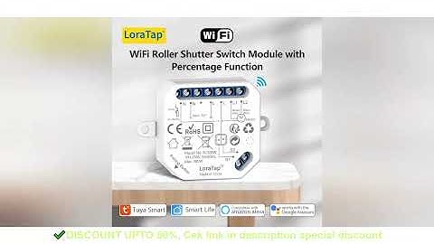 LoraTap Tuya Smart WiFi Curtain Switch Relay Module for Roller Shutter Window Blinds Google Home Ale