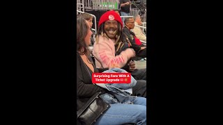State Farm Arena Surprise Seat Upgrade