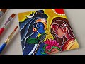 Lord Shiv Parvati Drawing , Abstract Painting 😍🖌️