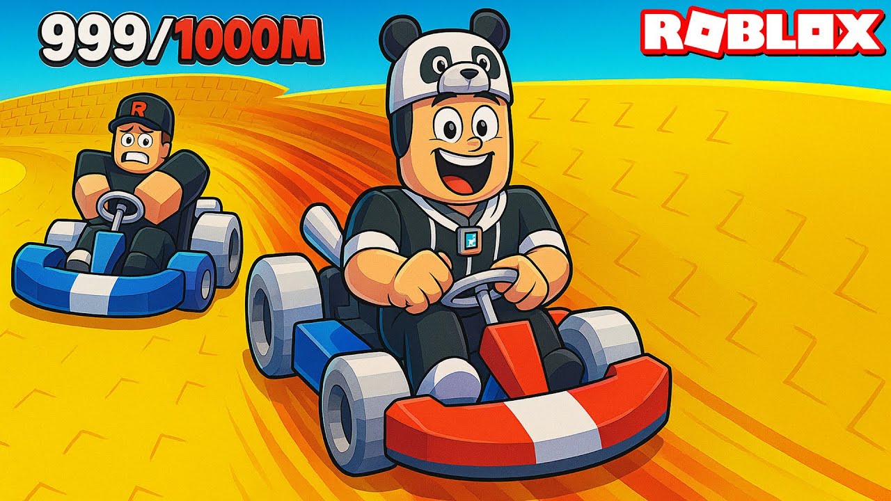 KART ARABA ile EN TEPEDEN AŞAĞI İNİYORUZ! 😱🎢 Roblox
