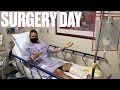 SURGERY TO REMOVE SCREWS FROM LEG BROKEN IN 2 PLACES | HILARIOUS ANESTHESIA REACTION DURING POST OP