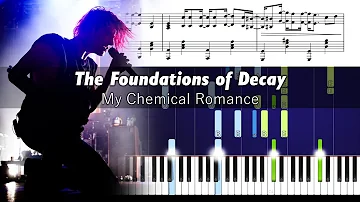 My Chemical Romance - The Foundations of Decay - Piano Tutorial + SHEETS