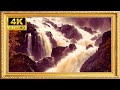 Surging Waterfall Vintage Frame TV Art | Feng Shui Wealth &amp; Positive Energy Flow [4K UHD]
