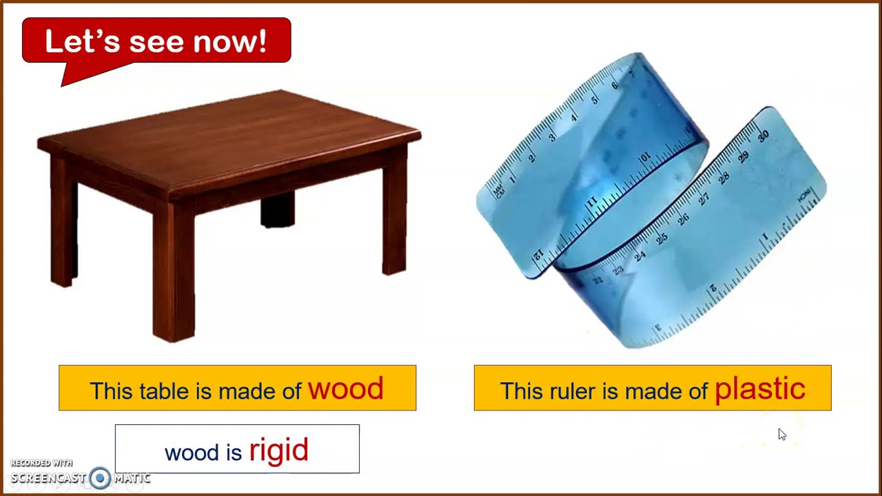 PROPERTIES AND DIFFERENT MATERIALS 3rd grade YouTube