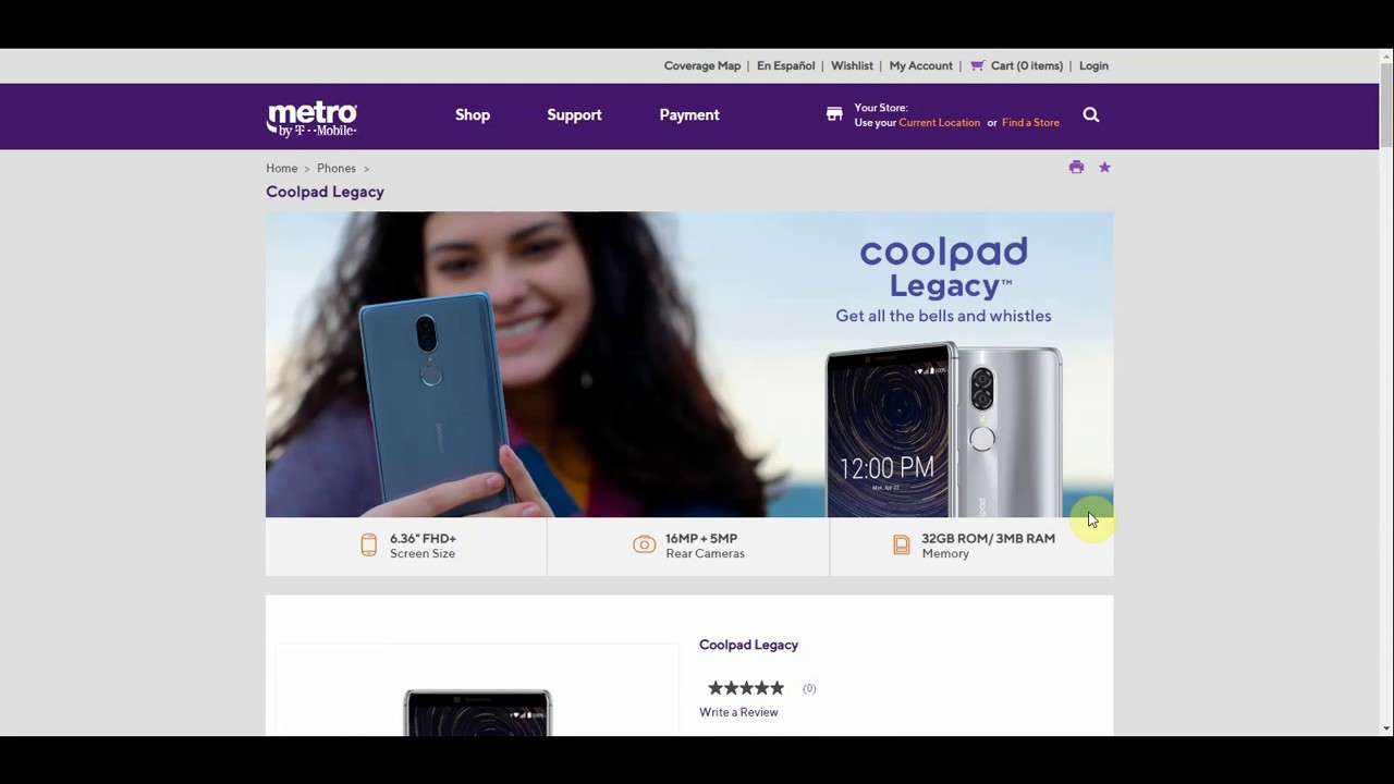 Coolpad Legacy™ | Metro™ by T-Mobile