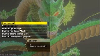Dragon Ball Xenoverse: All Shenron Wishes (items, characters