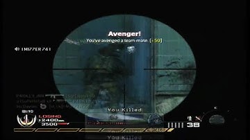 Sick MW2 Quick scope Then Wall Bang Headshot