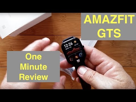 XIAOMI AMAZFIT GTS 5ATM Waterproof Apple Watch Shaped Sports Fitness Smartwatch: One Minute Review