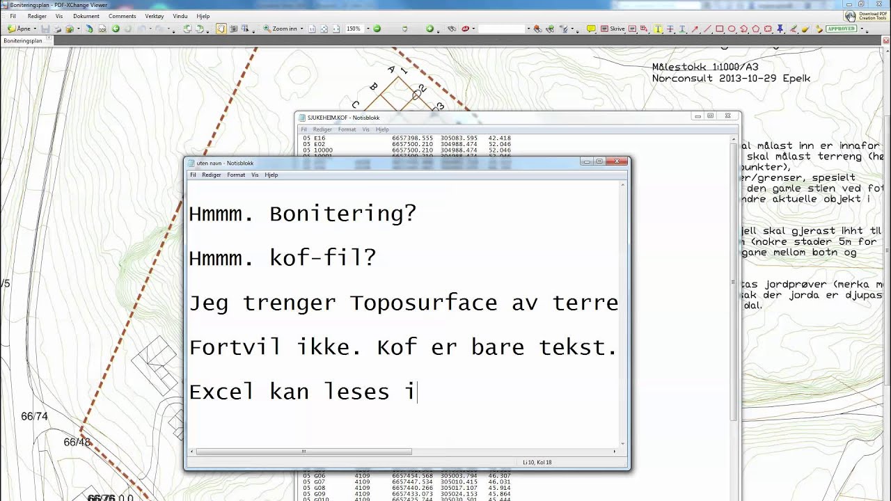 Kof til Toposurface i Revit