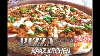 Chiken Tikka Pizza Recipe | Naaz Kitchen