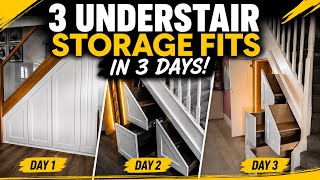 3 Luxury Understair Storage Transformations in 3 Days!