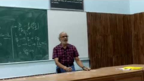 Quantum Mechanics Lecture - 15 Part  - 1/2 at DU by Daya Shankar Kulshreshtha