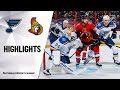 NHL Highlights | Blues @ Senators 10/10/19