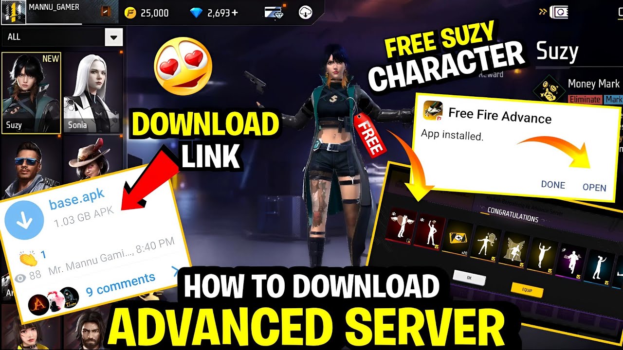 free fire advance apk