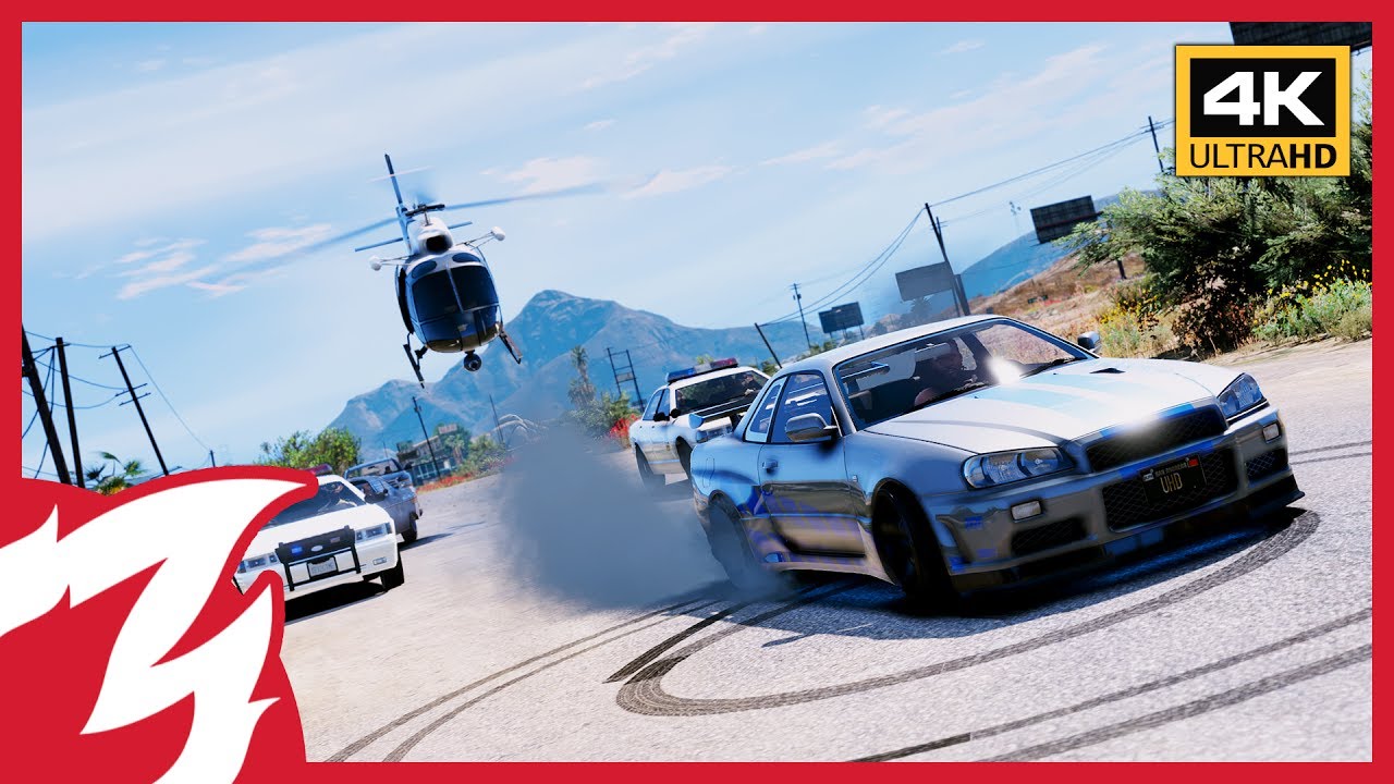 🔥 GTA 5 - Try To Catch Me (Cinematic Police Chase) 4K - YouTube